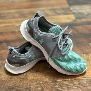 Under Armour Gray and Green Sneakers